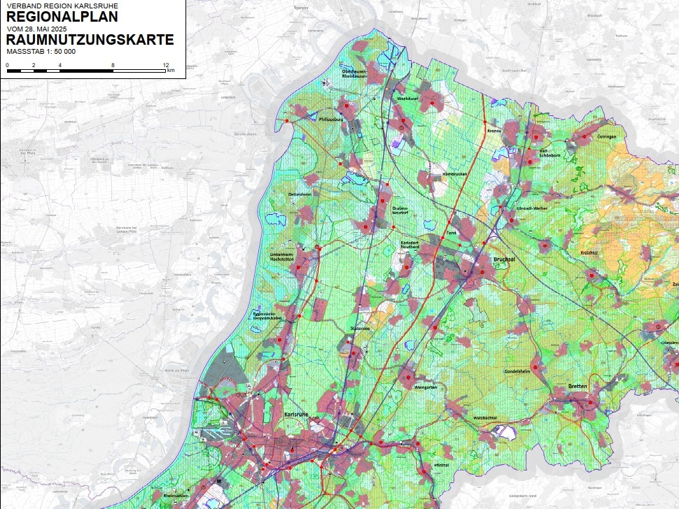Ausschnitt Regionalplankarte