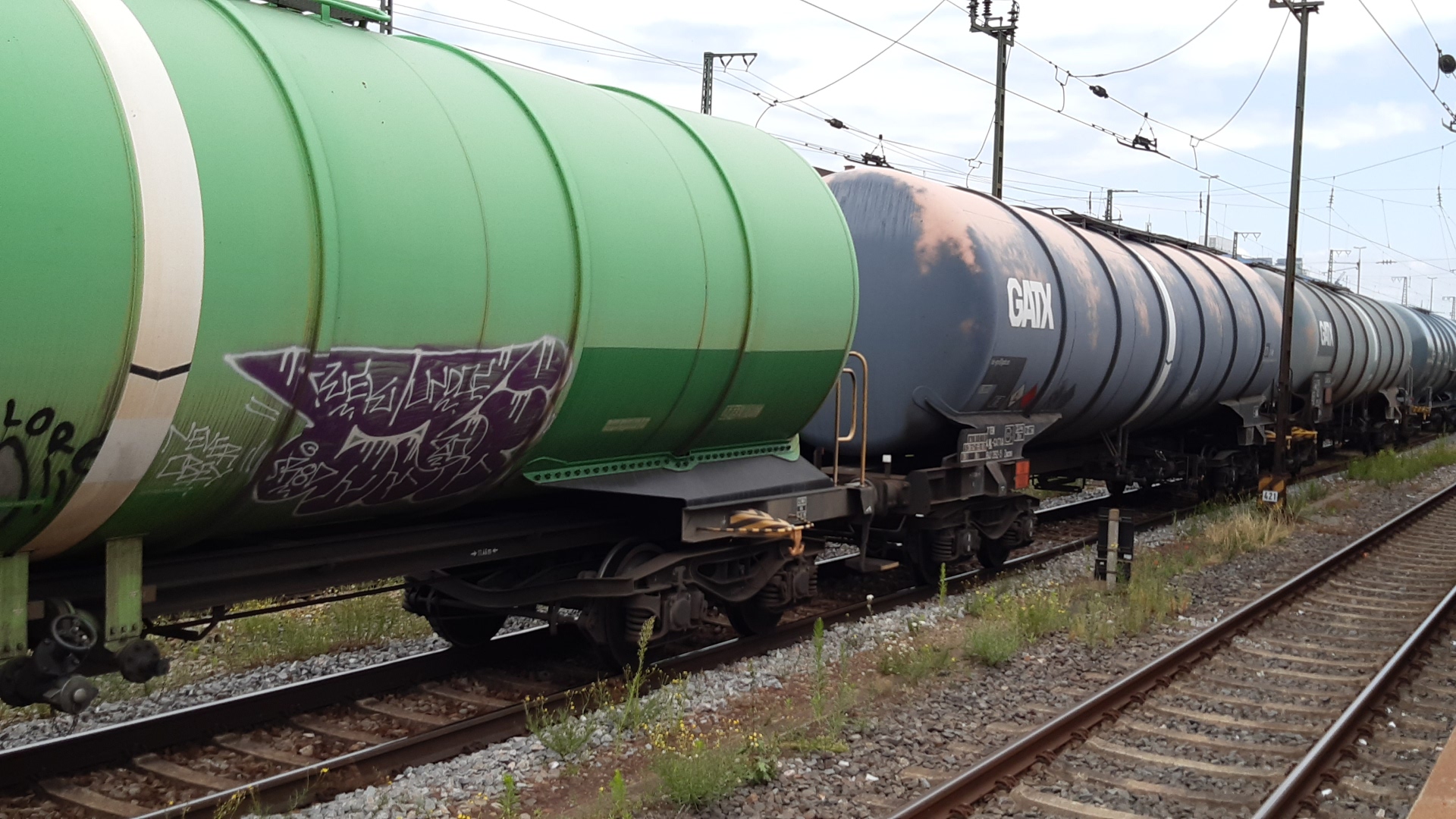 Güterverkehr am Bahnhof