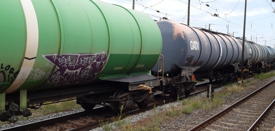 Güterverkehr am Bahnhof