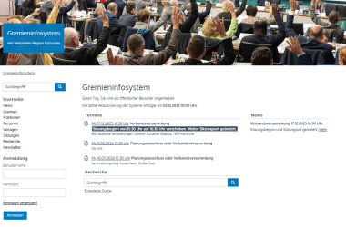 Vorschaubild Gremieninformationssystem